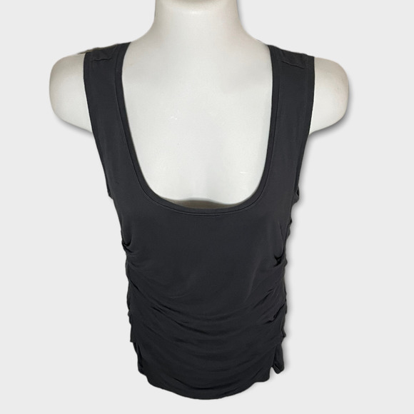 CAbi Gray Ruched Bodycon Tank Dress, Tunic Top #586 - Picture 9 of 9